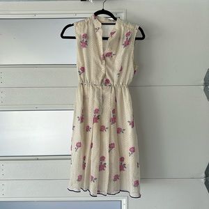 Vintage 80s floral dress